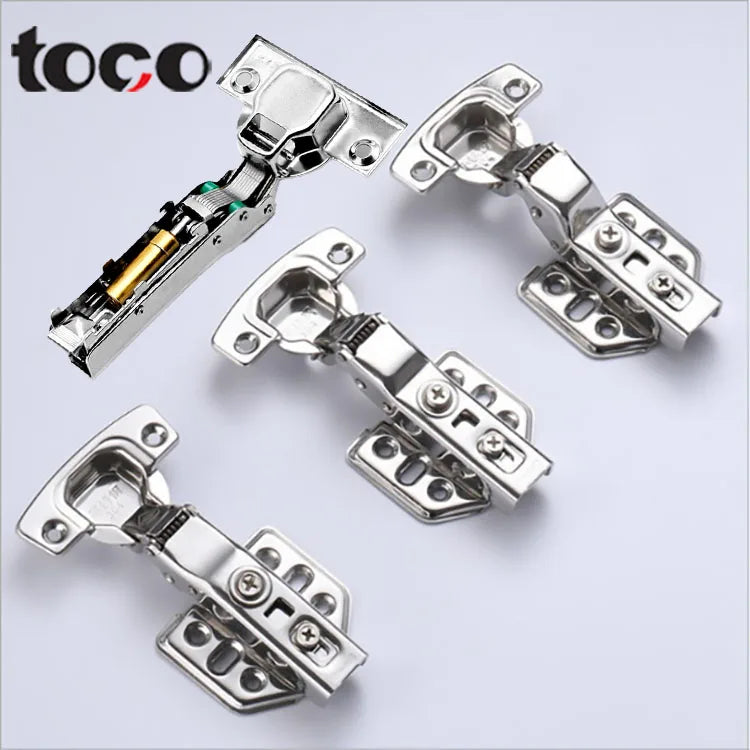 TOCO Auto 2D Silent Hydraulic Hing Outdoor Furniture Hardware Wardrobe & Cabinet 304 Steel Hinges for Kitchen Use