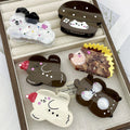 Cute Small Animal Cartoon Cellulose Acetate Hair Claw Accessory for Women's Dog Hamster Hair for Women