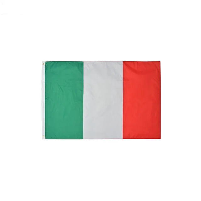 Wholesale Stock 3x5Ft Durable Green White Red Italy Banner Italian Flag for Sports