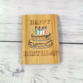 Happy Birthday Wooden Greeting Love Happy Anniversary Card Birthday Mother's Day Card