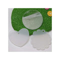 50mm Clear Acrylic Circles Transparent Round Disc Sheet Panel for Art Project DIY Keychain Ornaments Blanks Crafting Supplies