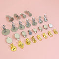 DIY Earring Accessories Jewelry Making Frog Ear Clip on Earring Findings Backs Without Pierced