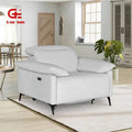 Custom Modern 3-2-1 Seater Electric Recliner Leather Sofa Set Extendable Japanese Style Fabric Upholstery Metal Frame for Living
