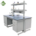 Good Prices Lab Furniture Wall Peninsular Steel Chemistry Lab Working Benches Phenolic Resin Worktop Lab Tables With Sink