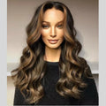 Fashion Wig Double Drawn Balayage Color Body Wave Single Donor Raw Human Hair Invisible Lace Front Wigs