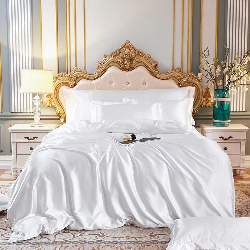 100% Mulberry Silk Sheets Set king Size 4 Pcs19mm/22mm/ 25 /30 Momme Mulberry Silk Bedding Set Bed Linen