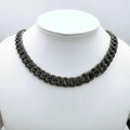12mm Gun Black Color Full Miami Curb Cuban Chain CZ Bling Rapper Necklaces for Men Hip Hop Jewelry