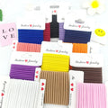 4MM Elastic Hair Tie Neutral Bright Colors No Metal Hair Bands for Women Durable Ponytail Holders for Thick Hair