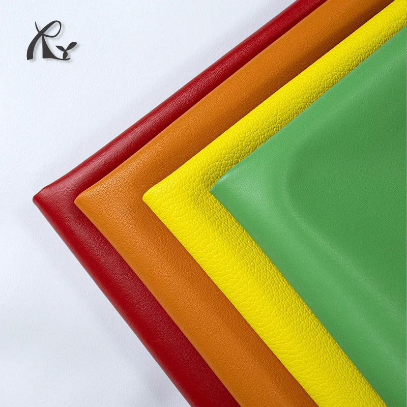 Microfiber Leather 0.6mm Stock for Auto Leather Seat Covers Shoes Embossed Leather Fabric PU Material for Home Decor Lining