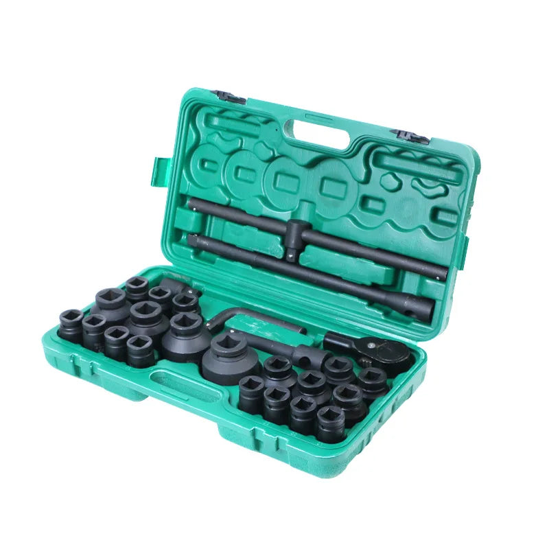 26-Piece OEM Auto Repair Sockets 3/4" Chrome Vanadium Steel Car Wrench Jackhammer Sleeve with 1 Year Warranty