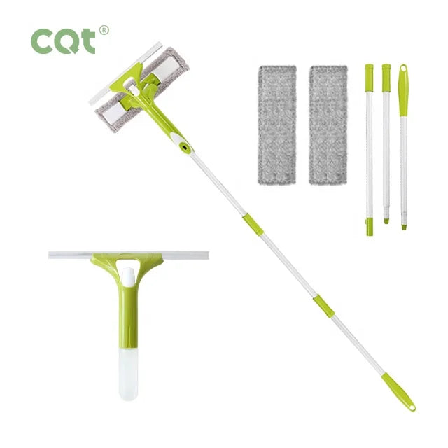 Professional CQT CG03 Multi-function Window Cleaning Tool Big Glass Cleaner Wiper Icy White ABS Plastic Aluminium Squeegee