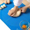 Adjustable Rolling Pin With Thickness Rings and Silicone Baking Mat Set Stainless Steel Roller Guides-Non Stick