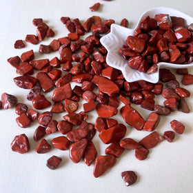 Natural Polished Gemstone Red Jasper Tumbled Stone for Home Decoration
