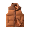 Winter Ultra-Light Solid Color Outdoor Men's Anti-Static Workwear High Security Outerwear Pockets Puffer Work Vest