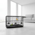 Iron Wire Mesh Small Folding Love Bird Hanging Bird Cage Villa Bird Cage