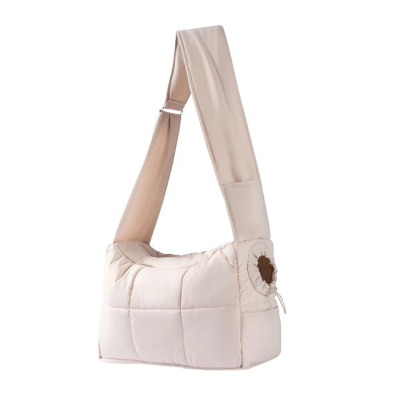 New Release Outdoor Polyester Cat Travel Bag Winter Windproof Pet Sling Bag Adjustable Strap Warm Comfortable Fashion