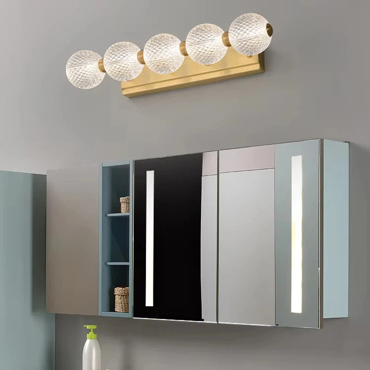 Post-modern American Simple All Copper Ball Wall Lamp Hotel Club Decoration Aisle Ceiling Light Background Wall Light