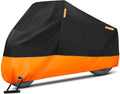 Woqi UV Prevention Motorcycle Cover Polyester Fabric Motor Cover with Rain Protection for Camping & Hiking