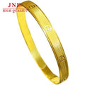 Vietnam Ka Home Popular Copper Alloy Jewelry Cn Carven Imitation Gold Special-Interest Design Closed-Mouth Bracelet