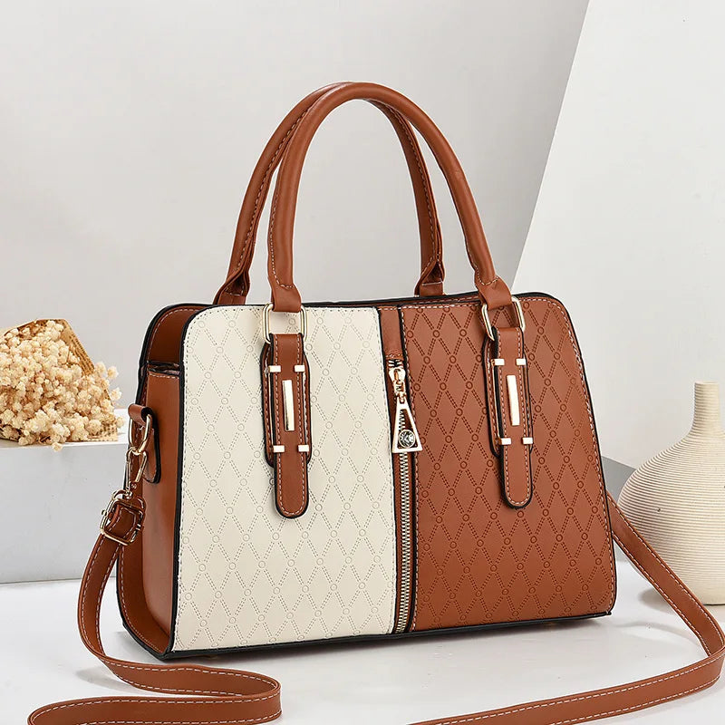 2024 Custom Logo Luxury Fashionable Women's PU Handbag Designer Ladies Crossbody Purse Water Resistant