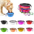 Portable Foldable 350ML 650ML 1000ML Silicone Dog Feeder Bowls Eco-Friendly Collapsible Pet Travel Dog Drinking Food Bowl