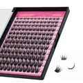 Custom Logo Wispy Individual Cluster Lashes Handmade Segmented Diy Lash Extensions Kit Fluffy Cluster Lashes