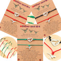 New Mother's Day Bracelet Lovely Fengshui Dinosaur Colorful Stainless Steel Bracelets with Cards Good Luck Bracelet