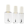 10ml 20ml 30ml Clear Plastic PET Touch up Paint Bottles With PP Brush Caps Lids Brush Bottles for Paint and Nail Polish Oil