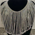 Shiny Sewing AB Strass Applique Crystal Cup Chain Glass Rhinestone Tassel Trimming Chain for Bra Bikini Dress Decoration