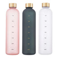 Custom Print Slim Design Sports GYM Tritan Water Bottle 32 oz 1000ml Fancy Time Plastic Water Bottle for  Back to School