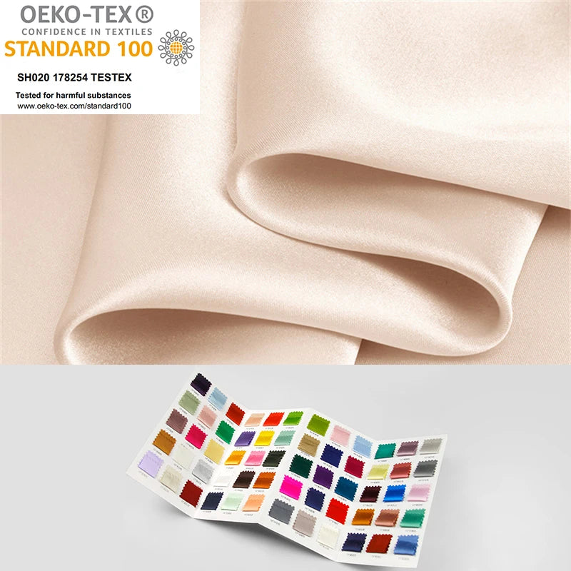 Wholesale in Stock 22mm 114cm Silk Material 100% Pure Mulberry Silk Satin Fabric