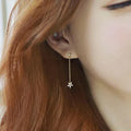 Simple Luxury Lovely 925 Sterling Silver Studs Earring for Woman with CZ Zircon Fashion Jewelry Gift Wedding Party