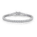 Abiding Yellow Gold Plated 925 Sterling Silver Jewelry Hiphop Moissanite Diamond Tennis Bracelet Chain Men Women