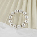 Wedding Home Party Decor Modern Luxury Handmade Metal Beaded Pearl Napkin Rings Stocked