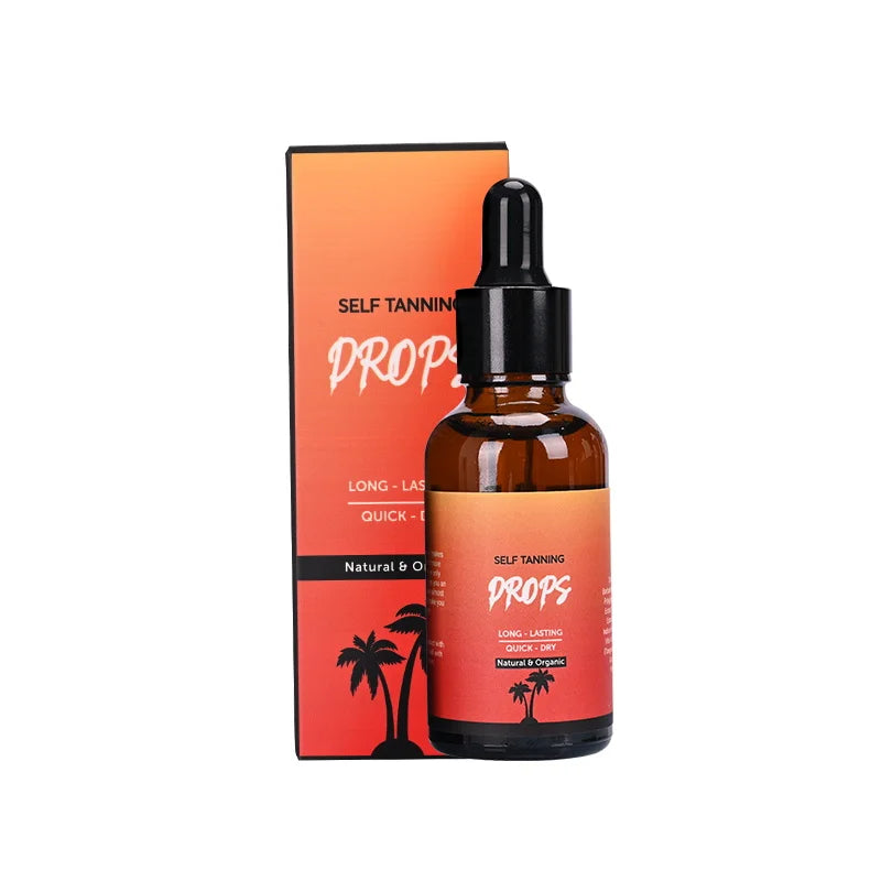Aixin Private Label 30ML Natural Ingredients Sunless Self Tanning Drops Self Tanning Drops for Face and Body Tanning Drops