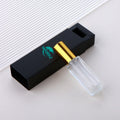 New Design Transparent Glass Cosmetic Packaging 10ml Empty Refilling Perfume Oils Spray Bottle With White Black Paper-box