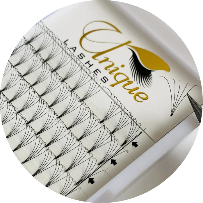 5d Premade Volume Fans Wholesale Eyelash Extension Private Label Silk Matte Black Eyelashes Extension
