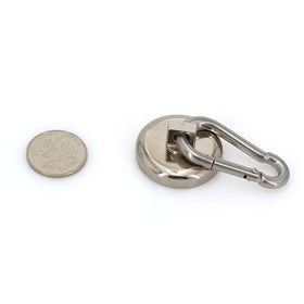 77lbs 35kg D36mm Strong Pull Force Magnetic Swivel Magnet with Climbing Carabiners Hook