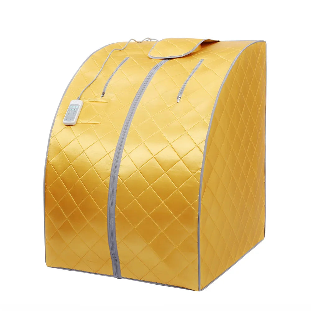 Modern Portable Infrared Sauna Room Waterproof Electric 900W Auto Protect Made Acrylic Transom Windows Computer Control 4
