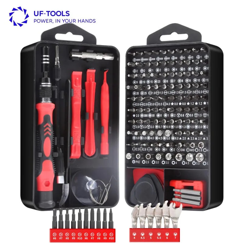 138 in 1 Multipurpose Magnetic Screwdriver Bits Set  Mobile Phone Repair Bit