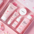 Private Label Custom Anti-Acne Dark Spot Remover Face Toner Serum Set 5pc Skincare Vitamin C Ingredients Sakura Skin Whitening