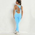 New New Yoga Sleeveless Fitness Clothes Running Sports Clothes Elastic Tight Training Clothes Jumpsuit Free Sample