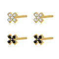 Damila Bulk Wholesale Tiny Cross Earrings 925 Sterling Silver Mini Stud Earrings for Girls Women