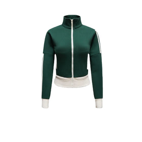 Screen Printed Logo Zip Workout Luxury Heavyweight Cotton Oversized Sweatshirts for Women