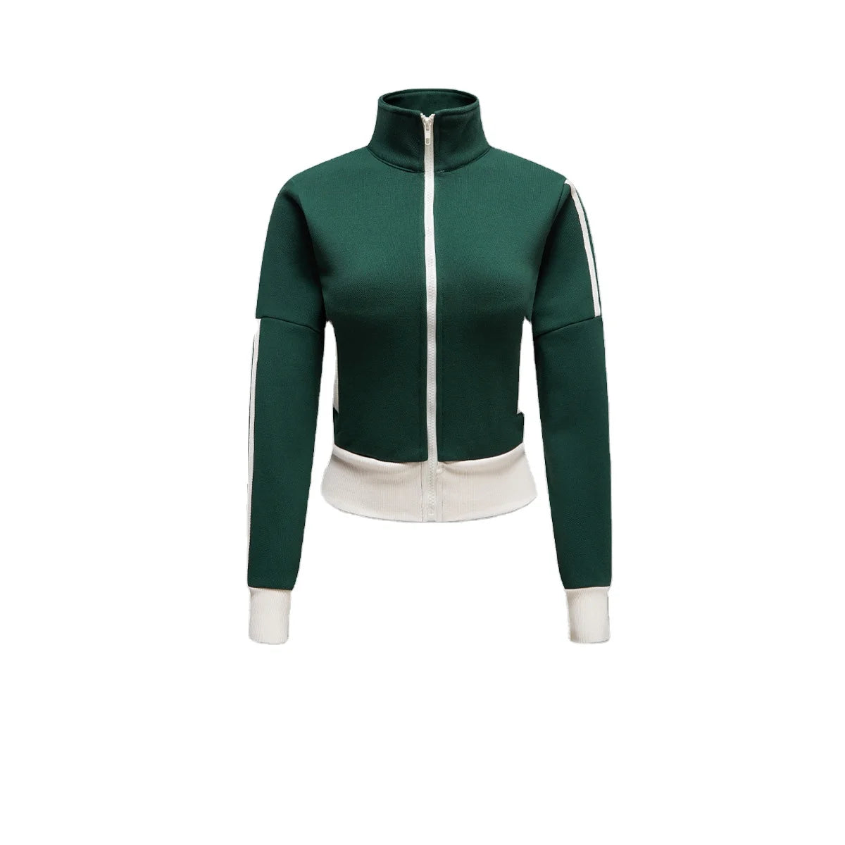 Screen Printed Logo Zip Workout Luxury Heavyweight Cotton Oversized Sweatshirts for Women