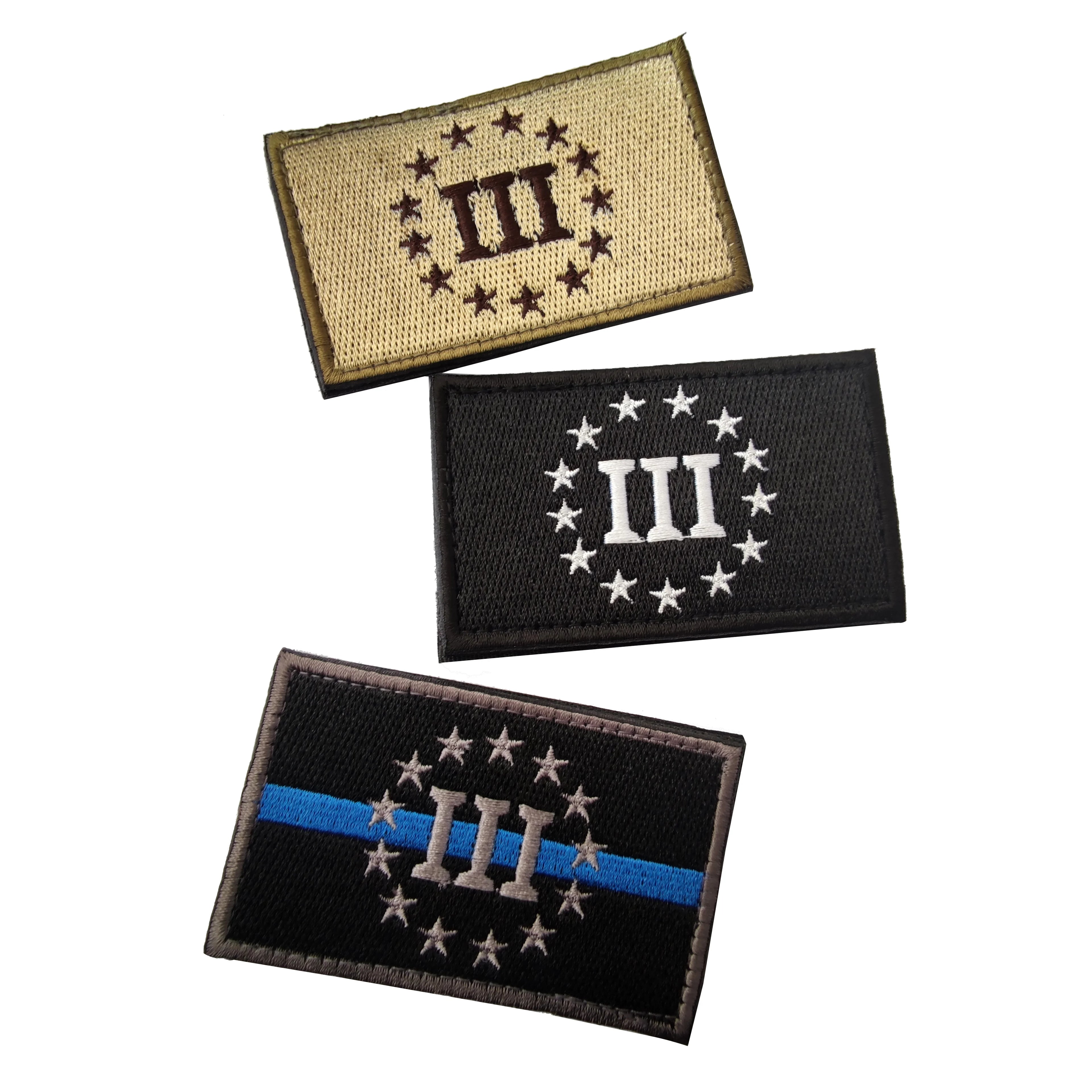 Three Confidence Patches Embroidered Used for Clothing Decoration