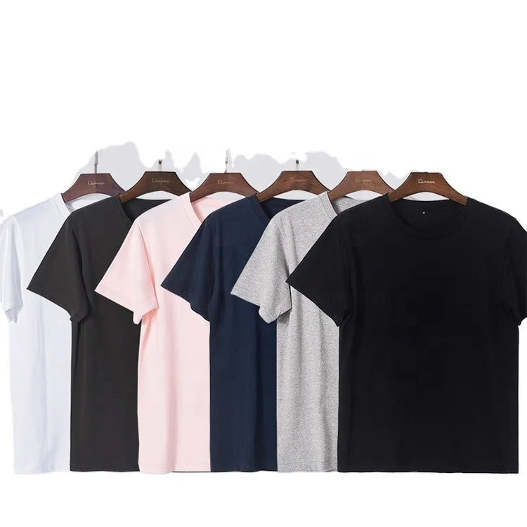 Heavy Weight 230g 100% Cotton High Quality Round Neck Short Sleeves t Shirts