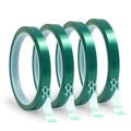 Green Heat Resistant Tape Heat Transfer Tape No Residue Heat Sublimation Tape for Tumbler Sublimation Print