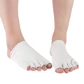 Women Girls' Five-Toe Summer Spa Socks Knitted Gel Moisturizing Eco-Friendly Foot Care Treatment Cracked Heels Dry Feet