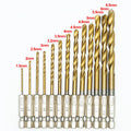 Hexagonal Handle 13PCS Titanium Plated Twist Drill 1.5-6.5 Electric Screwdriver air Screwdriver Bit